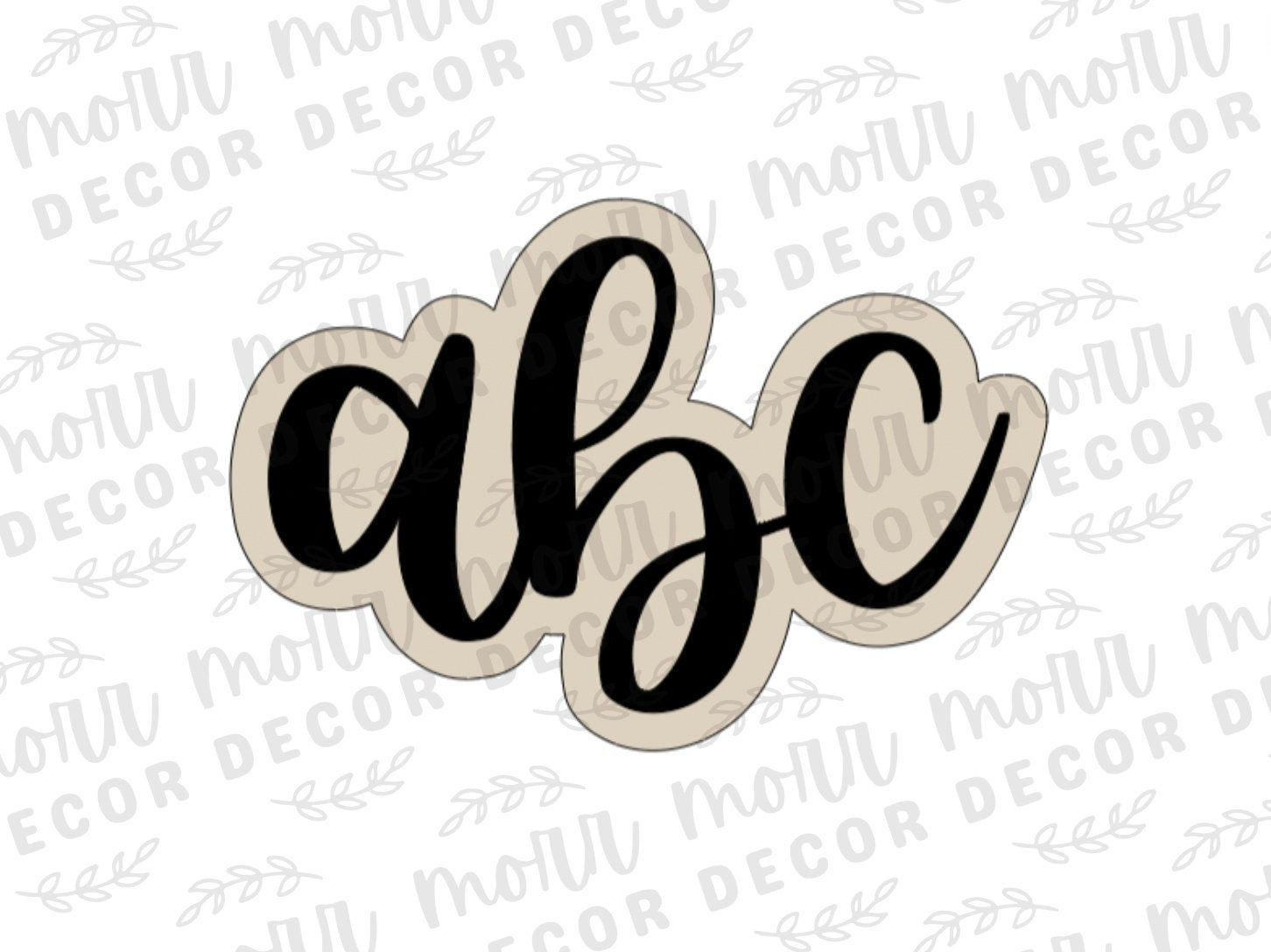 ABC Cookie Cutter + Cookie Stencil Combo | Back to School Cookie Cutters | Teacher Appreciation Cookie Cutters