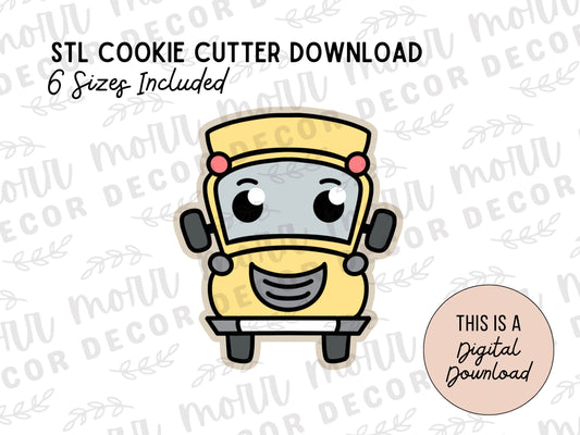 School Bus Cookie Cutter Digital Download | STL File Download | Back to School Cookie Cutter File Download