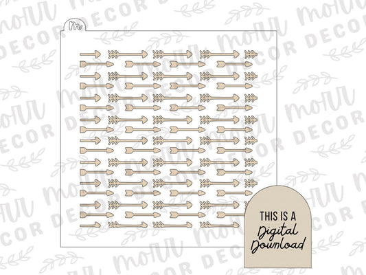 Boho Arrow Cookie Stencil DIGITAL DOWNLOAD | Cookie Stencil Digital Download | Stencil SVG File