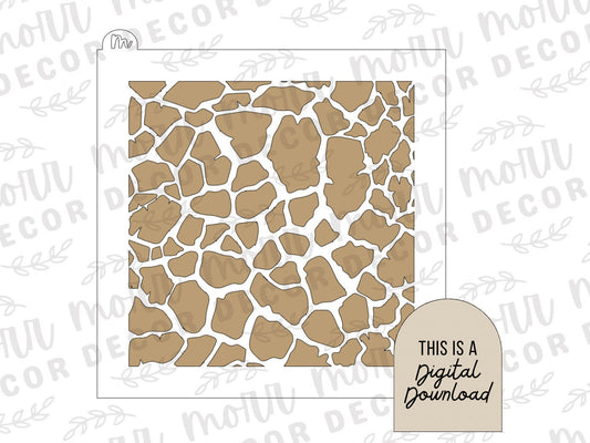 Giraffe Cookie Stencil DIGITAL DOWNLOAD | Cookie Stencil Digital Download | Stencil SVG File