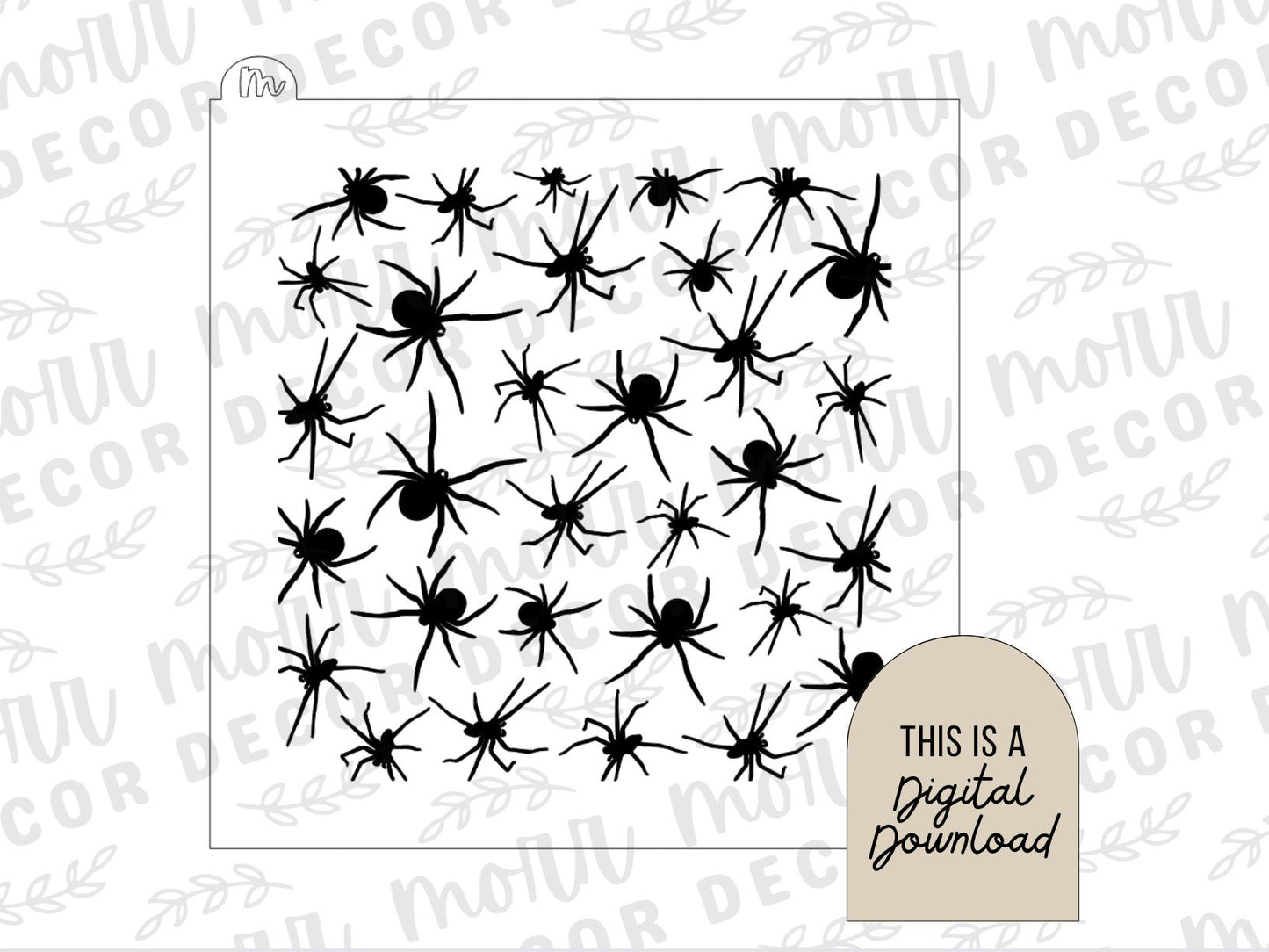 Spider Cookie Stencil DIGITAL DOWNLOAD | Cookie Stencil Digital Download | Stencil SVG File