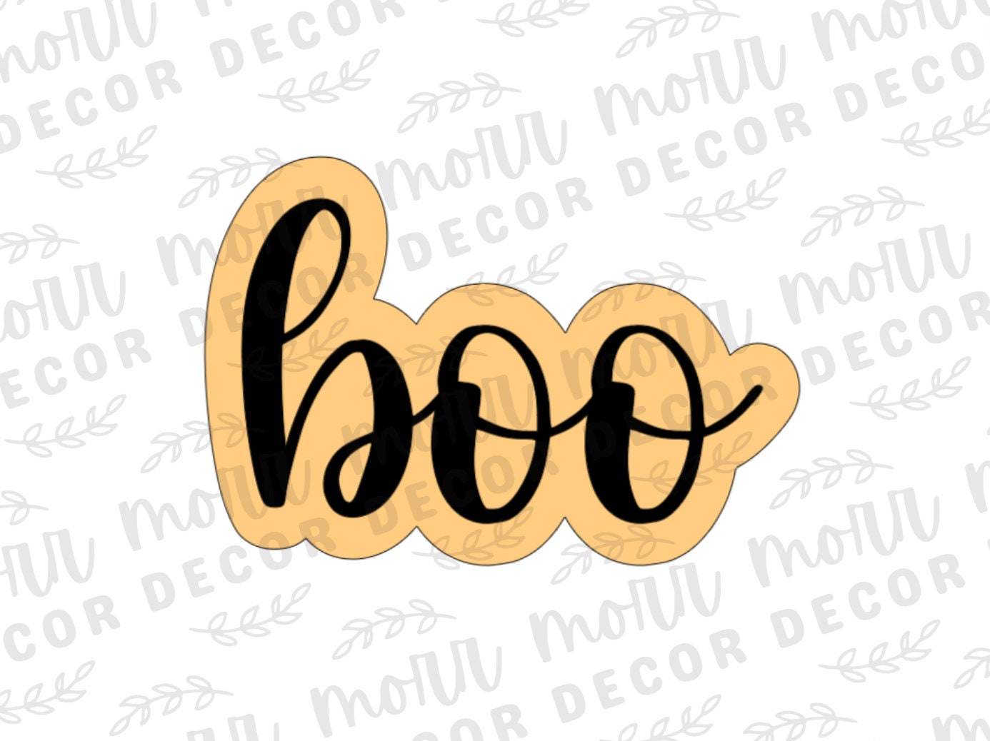 BOO Cookie Cutter + Cookie Stencil Combo | Halloween Cookie Cutters | Halloween Cookie Cutters