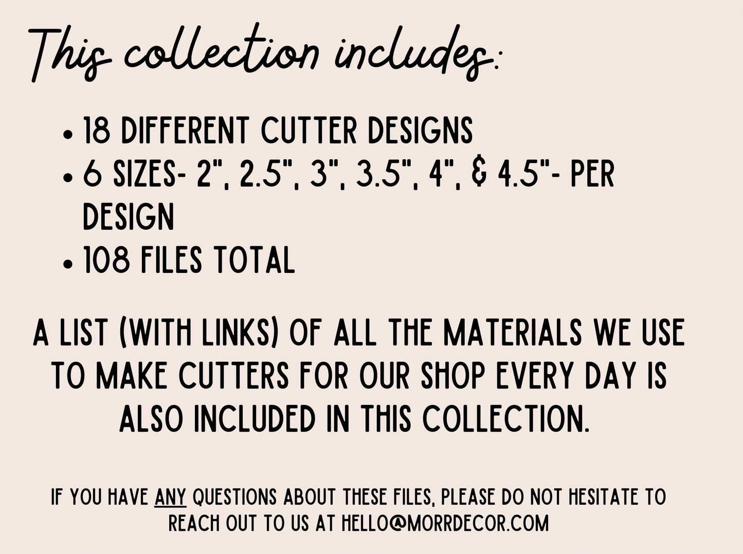 Cookie Cutter Basics Collection- DIGITAL DOWNLOAD | Cookie Cutter Digital Download STL File