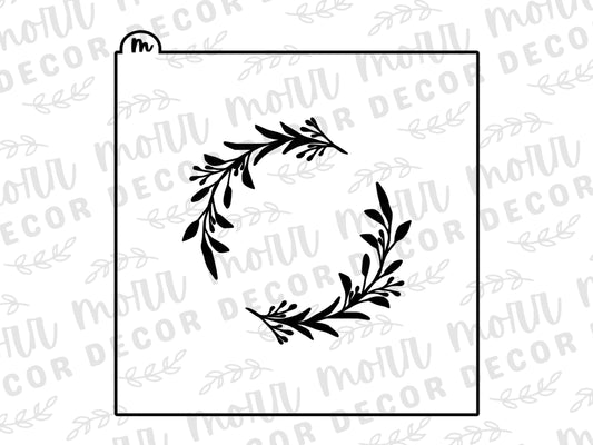 Wreath Cookie Stencil | Wedding Cookie Stencil | Floral Cookie Stencil | Wreath 7